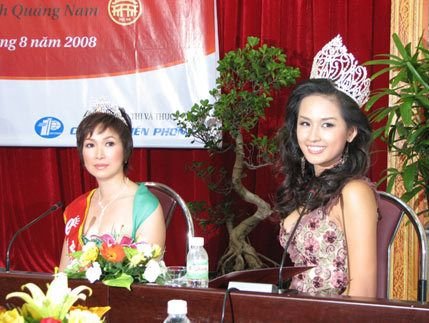 Bui Bich Phuong was impressed with Miss Quang Nam 1