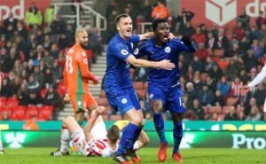Leicester escaped despite being short-handed and trailing by two goals 0